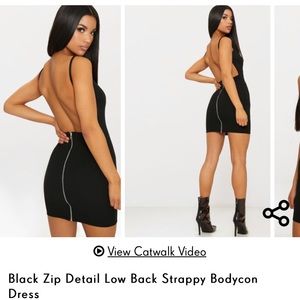 Black bodycon dress